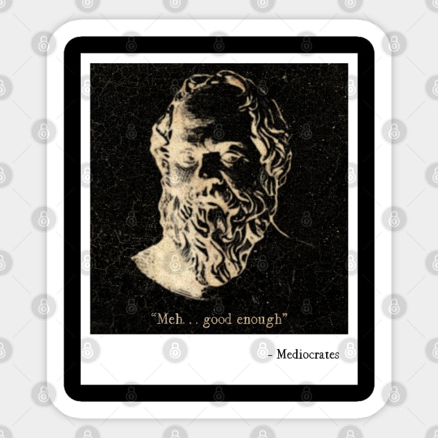 Retro Mediocrates Sticker by Danggedang